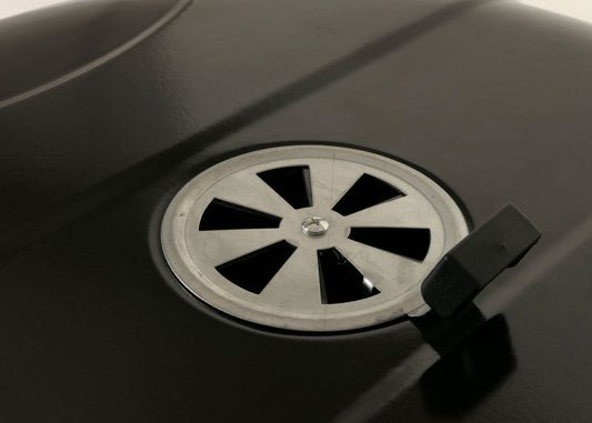 Cosmo Casa - Grillwagen - Houtskool Ketelgrill met Deksel - Gemailleerd Staal - Drie Planken - Zwart