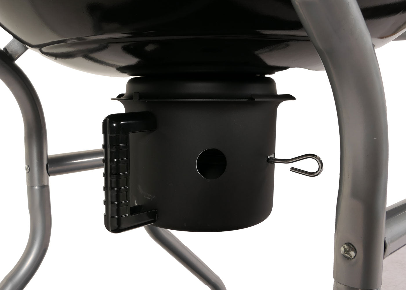 Cosmo Casa - Grillwagen - Houtskool Ketelgrill met Deksel - Gemailleerd Staal - Drie Planken - Zwart