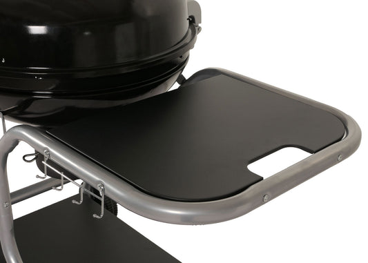 Cosmo Casa - Grillwagen - Houtskool Ketelgrill met Deksel - Gemailleerd Staal - Drie Planken - Zwart