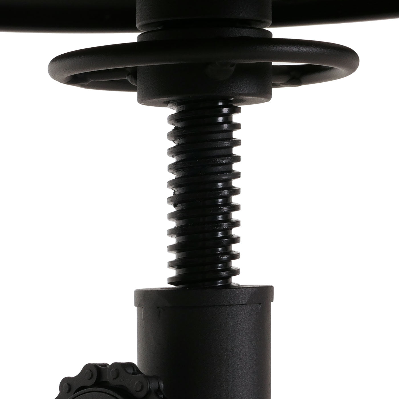 Cosmo Casa - Barkruk - In Hoogte Verstelbaar - Draaibare Voetsteun - Industrieel Metaal & Massief Hout - Naturel