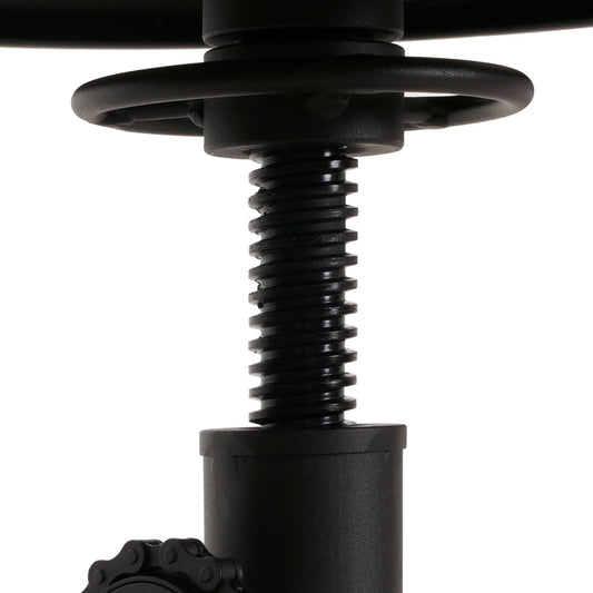 Cosmo Casa - Barkruk - In Hoogte Verstelbaar - Draaibare Voetsteun - Industrieel Metaal & Massief Hout - Naturel