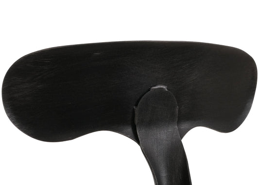 Cosmo Casa - Set van 2 Barkrukken - In Hoogte Verstelbaar - Draaibare Voetsteun - Industrieel Staal & Kunstleer - Zwart