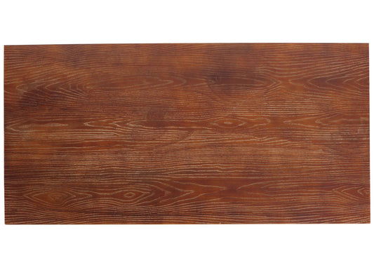 Cosmo Casa - Bartafel - Countertafel - Bistrotafel - Voetsteun - Industrieel Metaal & Massief Grenenhout - 108x120x61 cm - Bruin