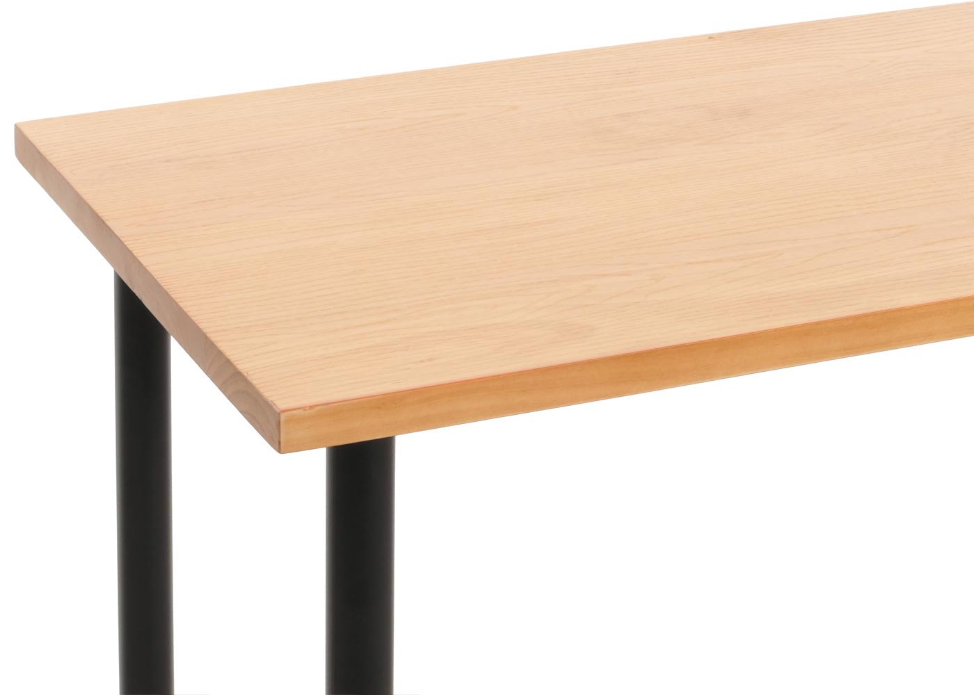 Cosmo Casa - Bartafel - Countertafel - Bistrotafel - Voetsteun - Industrieel Metaal & Massief Grenenhout - 108x120x61 cm - Naturel