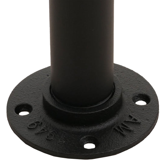 Cosmo Casa - Bartafel - Countertafel - Bistrotafel - Voetsteun - Industrieel Metaal & Massief Grenenhout - 108x120x61 cm - Naturel