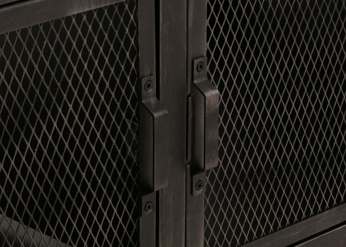 Cosmo Casa - Salontafel met Wielen - 2 Compartimenten - 3D Structuur - Industrieel Retro Metaal & Hout - 45x120x60 cm - Zwart, Naturel