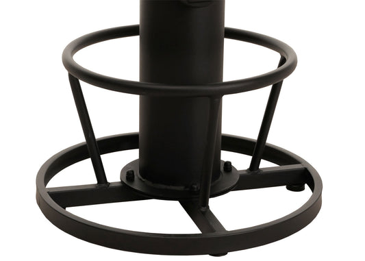 Cosmo Casa - Bartafel - Bistrotafel - In Hoogte Verstelbaar - Draaibare Voetsteun - Industrieel Massief Hout - 61 cm - Bruin