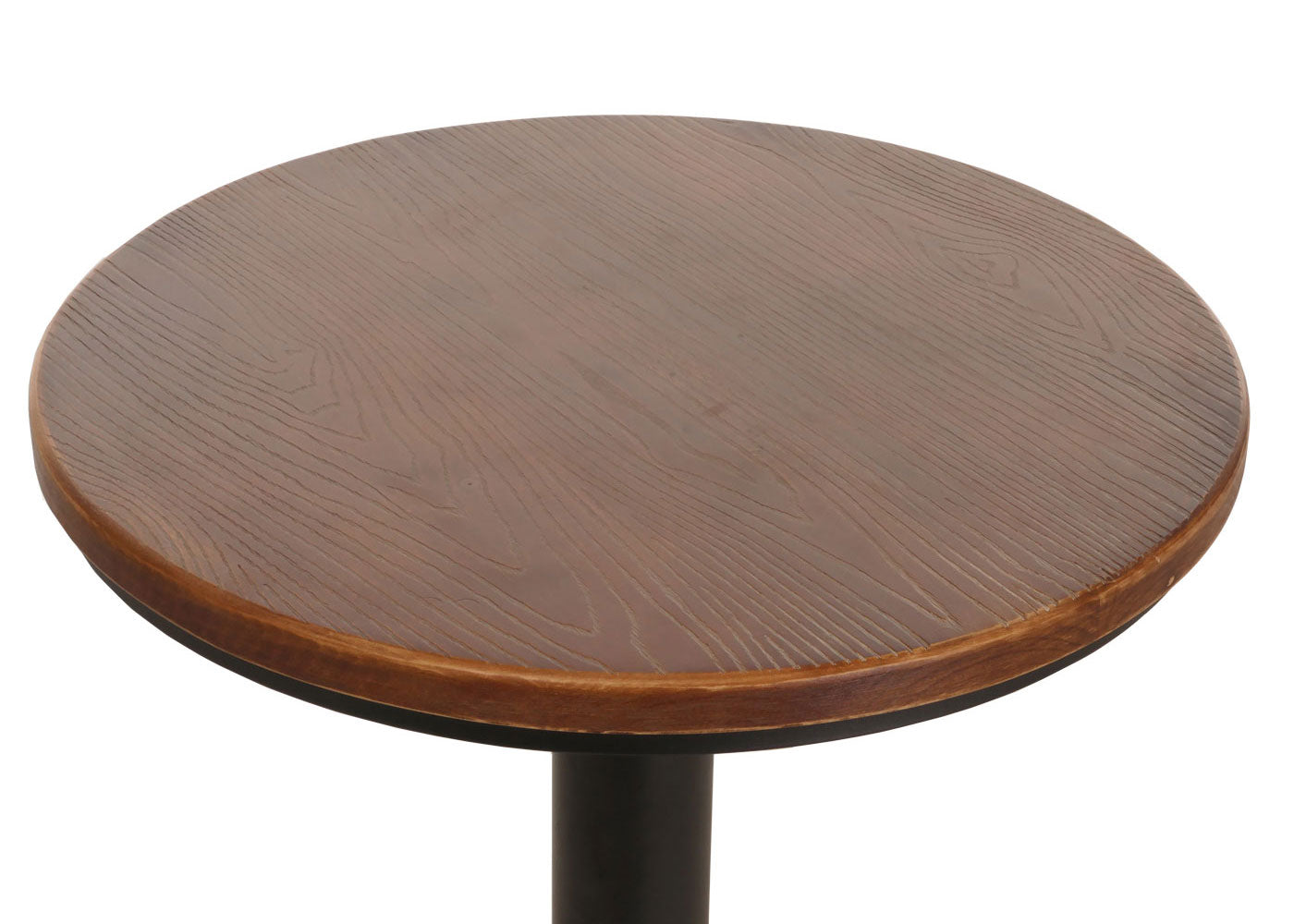 Cosmo Casa - Bartafel - Bistrotafel - In Hoogte Verstelbaar - Draaibare Voetsteun - Industrieel Massief Hout - 61 cm - Bruin