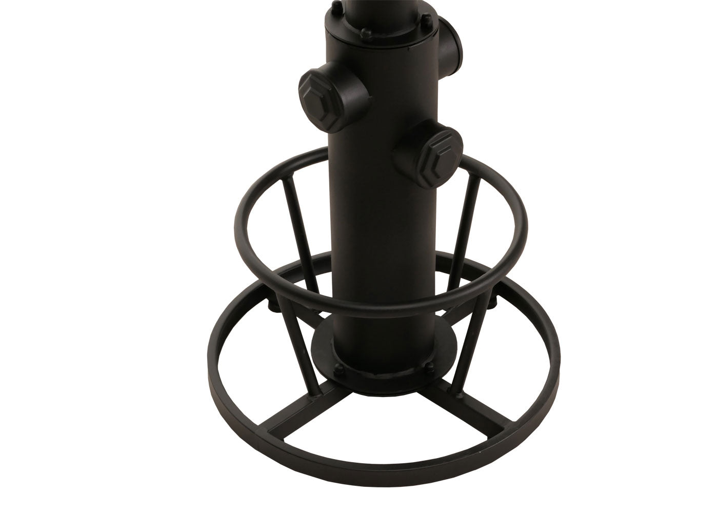 Cosmo Casa - Bartafel - Bistrotafel - In Hoogte Verstelbaar - Draaibare Voetsteun - Industrieel Massief Hout - 61 cm - Naturel