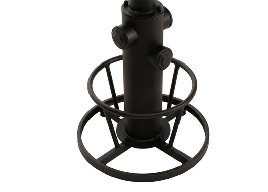 Cosmo Casa - Bartafel - Bistrotafel - In Hoogte Verstelbaar - Draaibare Voetsteun - Industrieel Massief Hout - 61 cm - Naturel