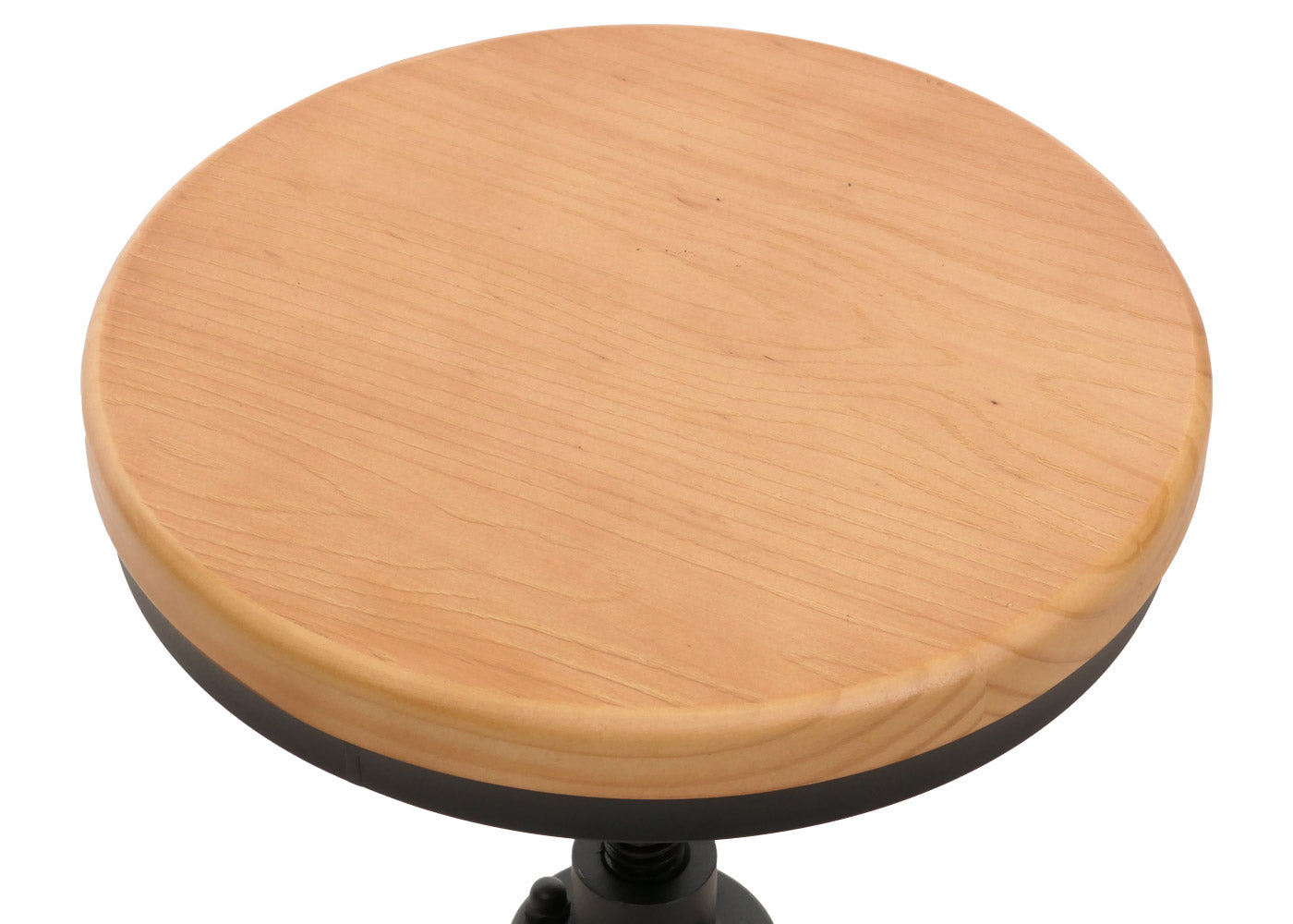 Cosmo Casa - Bartafel - Bistrotafel - In Hoogte Verstelbaar - Draaibare Voetsteun - Industrieel Ijzer & Massief Hout - 50 cm - Naturel