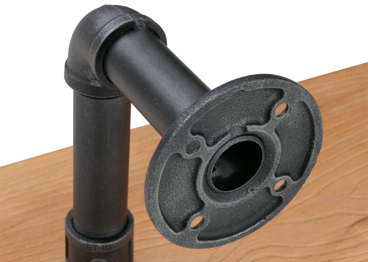 Cosmo Casa - Set van 2 Wandplanken - Hangende Boekenplank - 3D Structuur - Industrieel Staal & Massief Hout - 29x45x25 cm - Naturel