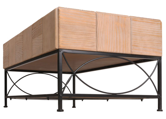 Cosmo Casa - Salontafel - Woonkamer Bijzettafel - Massieve MDF Houten Plank - 51x120x61 cm