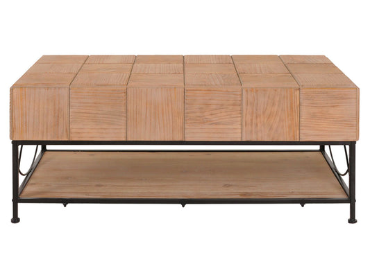 Cosmo Casa - Salontafel - Woonkamer Bijzettafel - Massieve MDF Houten Plank - 51x120x61 cm