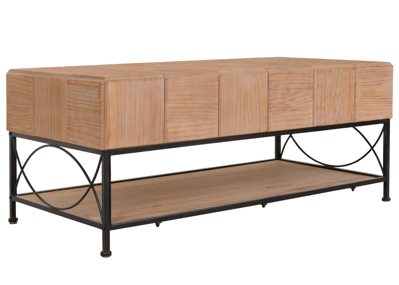 Cosmo Casa - Salontafel - Woonkamer Bijzettafel - Massieve MDF Houten Plank - 51x120x61 cm