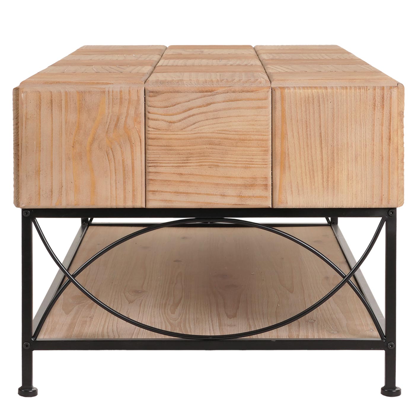 Cosmo Casa - Salontafel - Woonkamer Bijzettafel - Massieve MDF Houten Plank - 51x120x61 cm