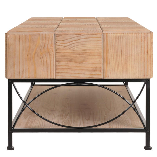 Cosmo Casa - Salontafel - Woonkamer Bijzettafel - Massieve MDF Houten Plank - 51x120x61 cm