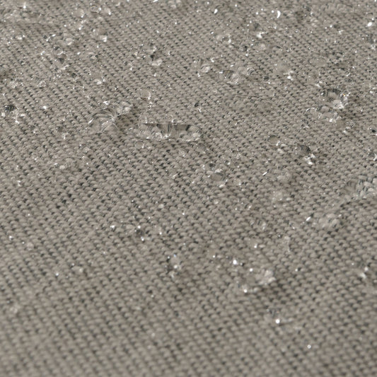 Cosmo Casa - Tuinloungeset - Bank Zitgroep - Polyrotan en Acaciahout - Grijs - Lichtgrijze Kussens