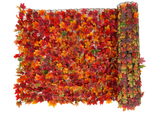 Cosmo Casa - Balkon Inkijkbescherming - Winddichte Bekleding - Esdoorn Rood-Geel - 300x150 cm