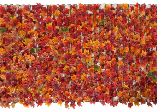 Cosmo Casa - Balkon Inkijkbescherming - Winddichte Bekleding - Esdoorn Rood-Geel - 300x150 cm