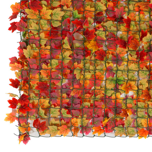 Cosmo Casa - Balkon Inkijkbescherming - Winddichte Bekleding - Esdoorn Rood-Geel - 500x100 cm