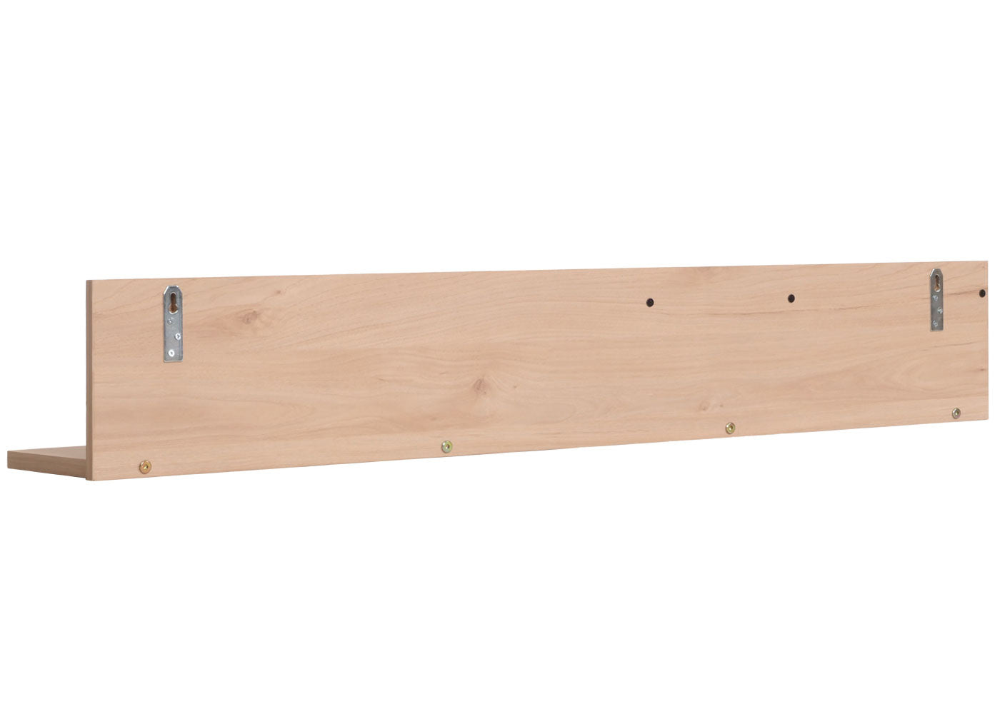 Cosmo Casa - Wandplank - Zwevende Houten Plank met 3 Vakken - Beige