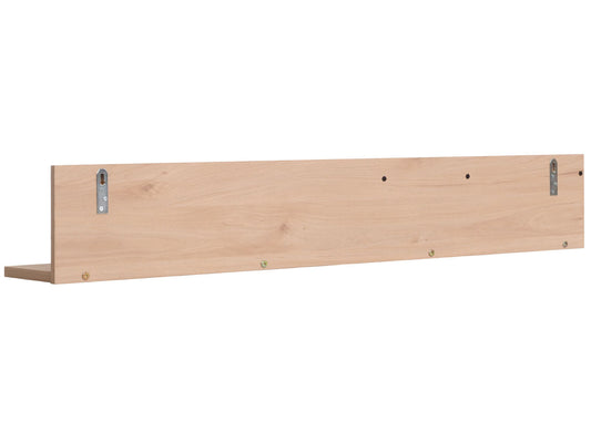 Cosmo Casa - Wandplank - Zwevende Houten Plank met 3 Vakken - Beige