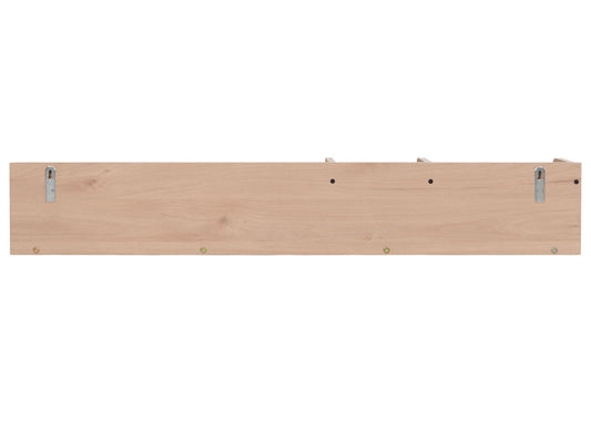 Cosmo Casa - Wandplank - Zwevende Houten Plank met 3 Vakken - Beige
