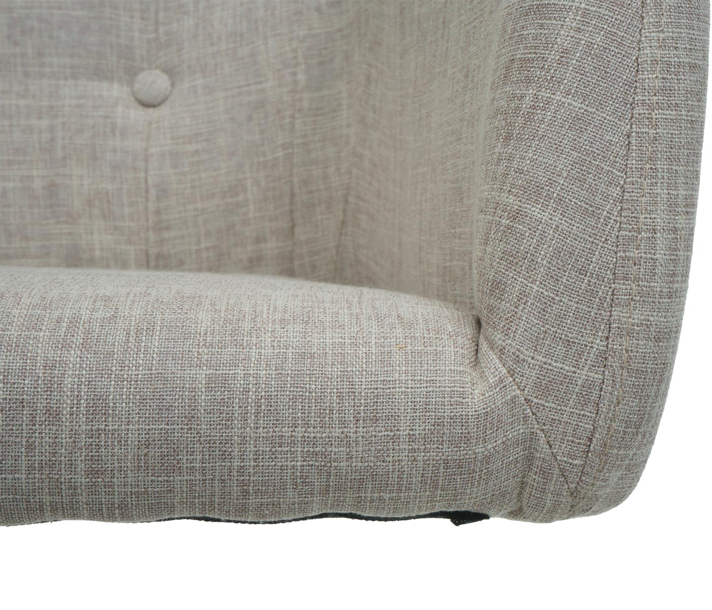 Cosmo Casa - Eetkamerstoel - Verstelbaar - Metaal & Textiel - Crème