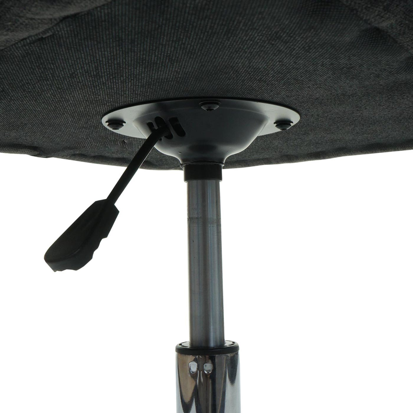 Cosmo Casa - Eetkamerstoel - Verstelbaar - Metaal & Textiel - Donkergrijs