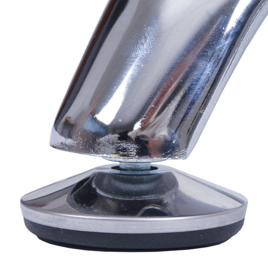 Cosmo Casa - Eetkamerstoel - Verstelbaar - Metaal & Textiel - Donkergrijs