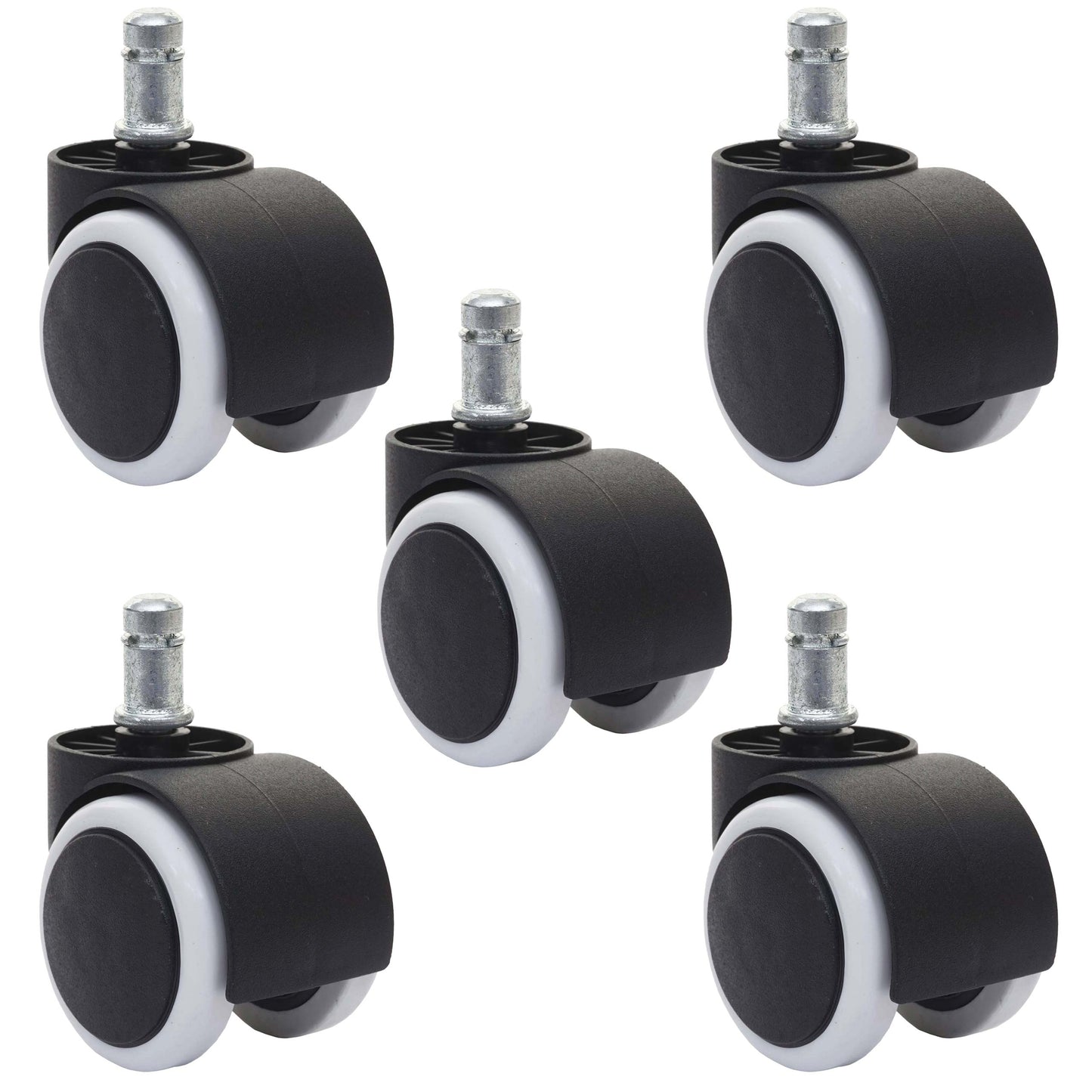 Cosmo Casa - Set van 5 Universele Wielen - Universeel - Kunststof - Onbekend - 11 mm