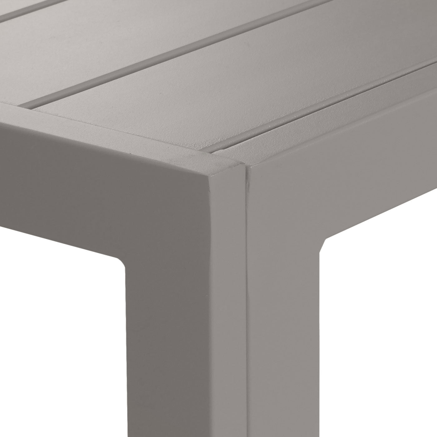 Cosmo Casa - Eettafel voor Buiten - Weerbestendig Aluminium - Lichtgrijs