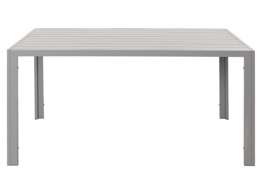 Cosmo Casa - Eettafel voor Buiten - Weerbestendig Aluminium - Lichtgrijs