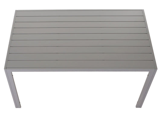 Cosmo Casa - Eettafel voor Buiten - Weerbestendig Aluminium - Lichtgrijs