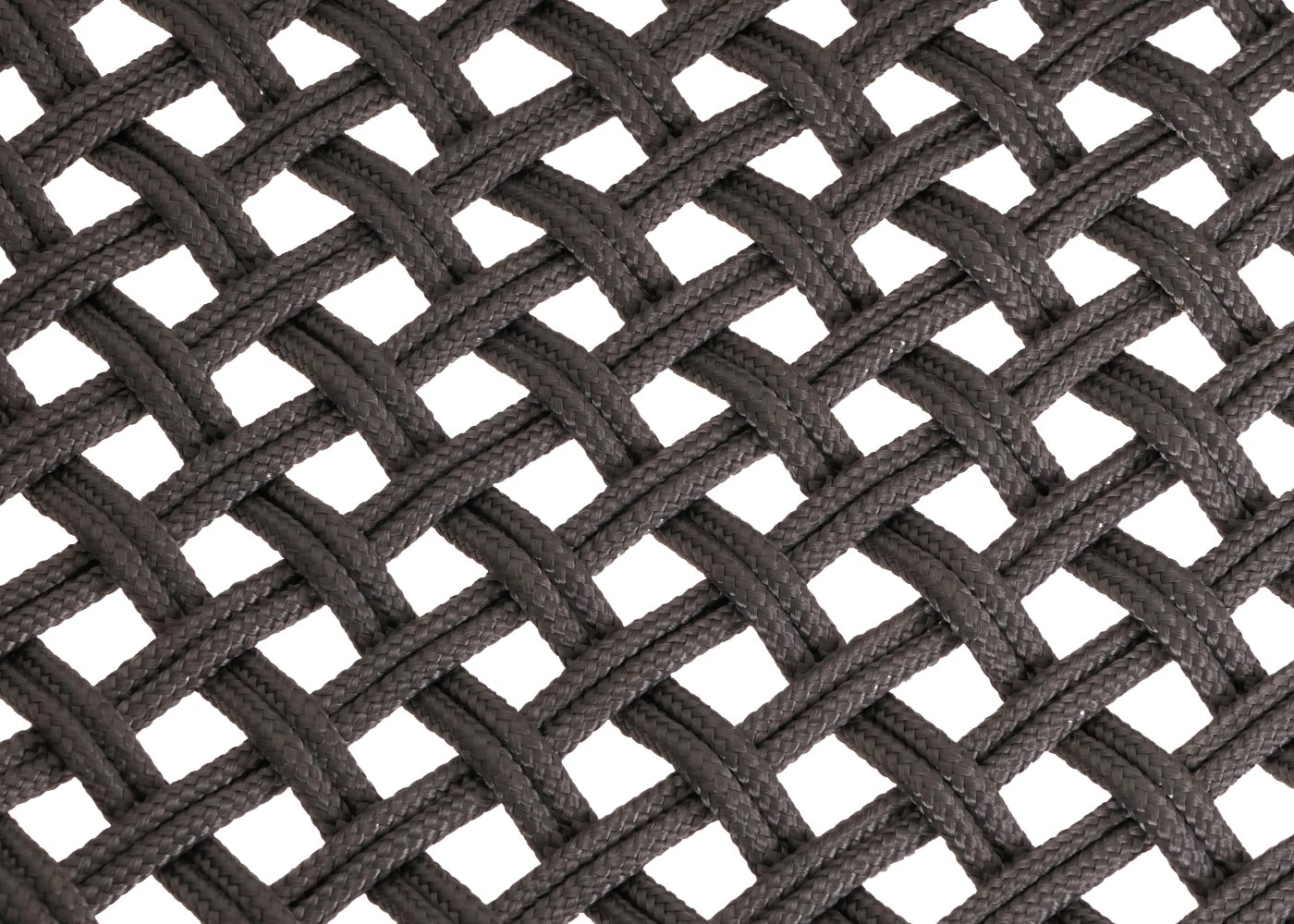 Cosmo Casa - Buitenfauteuil - Weerbestendig Touwgaas - Acaciahout - Grijs Kussen - Antraciet