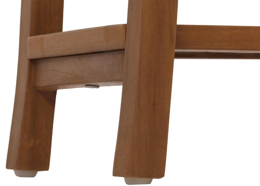 Cosmo Casa - Teakhouten Kruk - Houten Krukbank - Douchekruk - Hoogwaardig B-Kwaliteit Teak Kernhout - 20-30 Jaar - 51x60x30cm