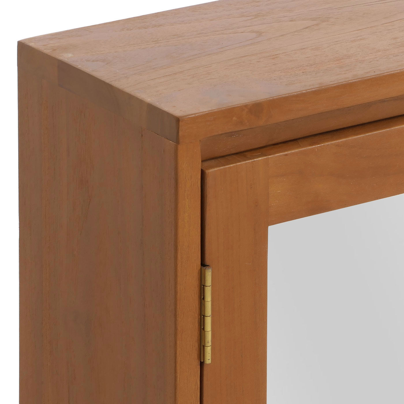 Cosmo Casa - Teak Spiegelkast - Badkamerspiegelkast - Hoogwaardig B-Kwaliteit Teak Kernhout - 20-30 Jaar - 70x100x20cm