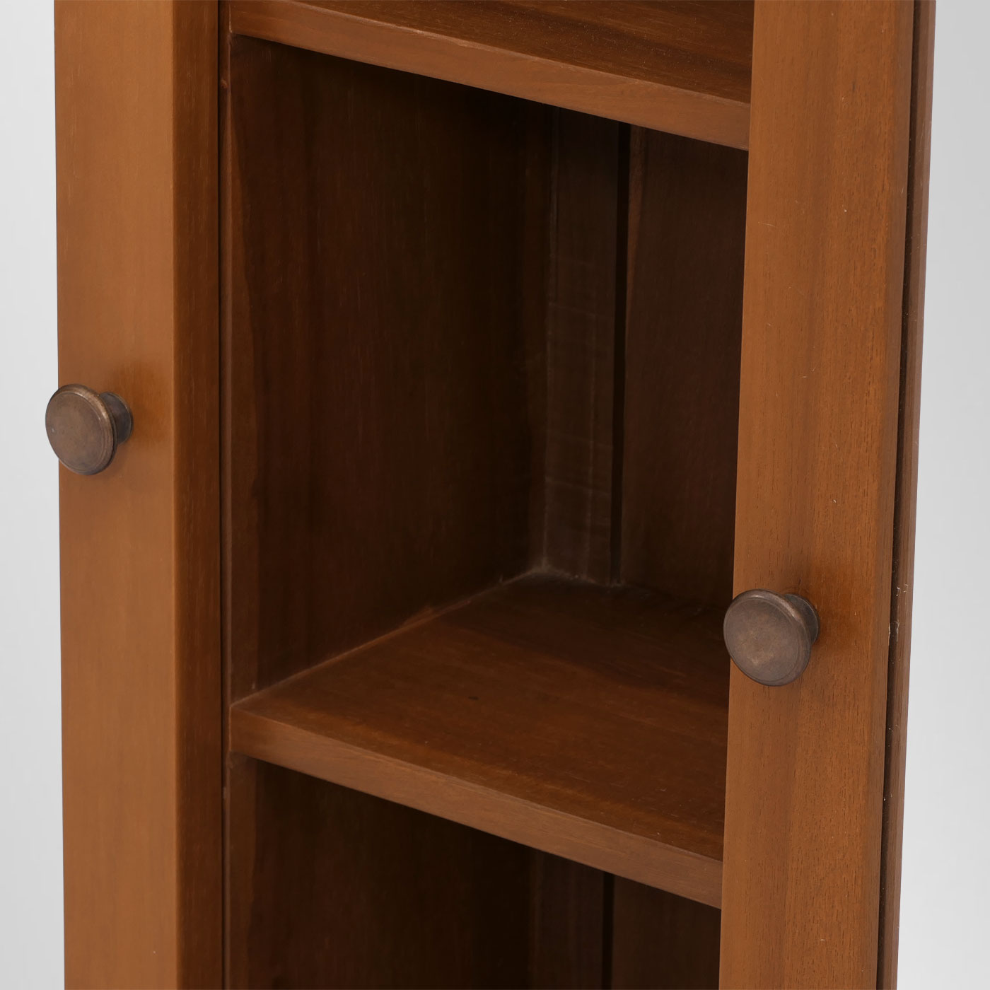 Cosmo Casa - Teak Spiegelkast - Badkamerspiegelkast - Hoogwaardig B-Kwaliteit Teak Kernhout - 20-30 Jaar - 70x100x20cm