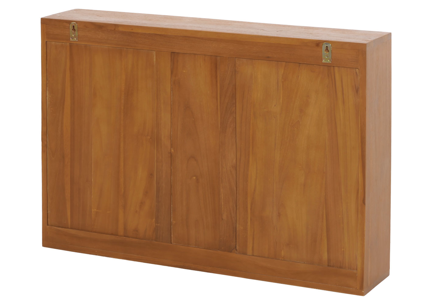 Cosmo Casa - Teak Spiegelkast - Badkamerspiegelkast - Hoogwaardig B-Kwaliteit Teak Kernhout - 20-30 Jaar - 70x100x20cm