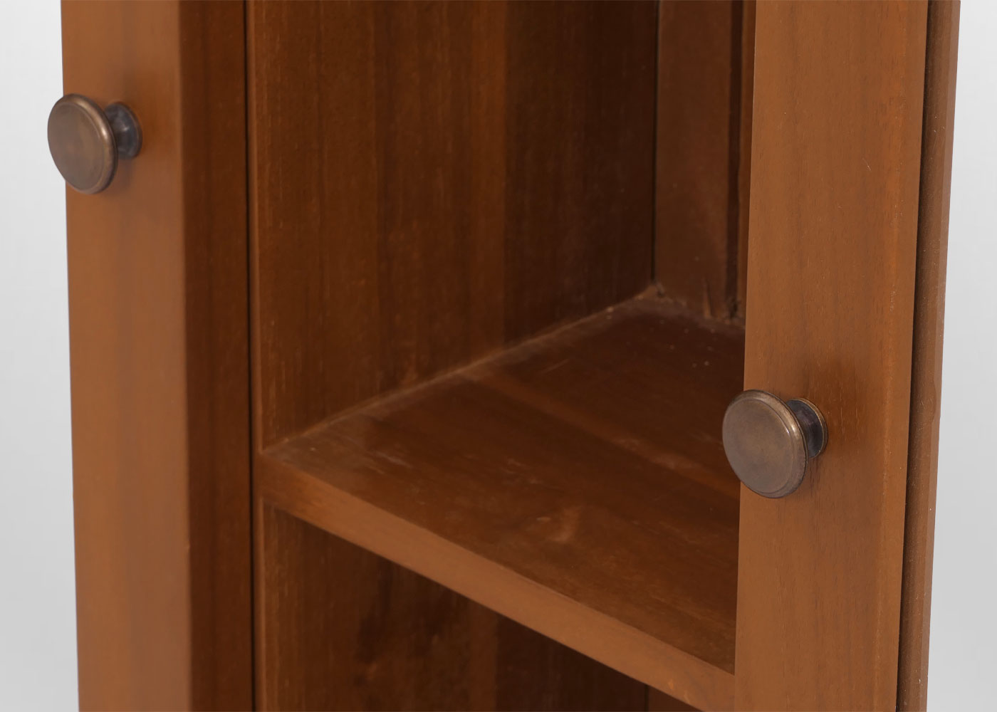 Cosmo Casa - Teak Spiegelkast - Badkamerspiegelkast - Hoogwaardig B-Kwaliteit Teak Kernhout - 20-30 Jaar - 70x80x20cm