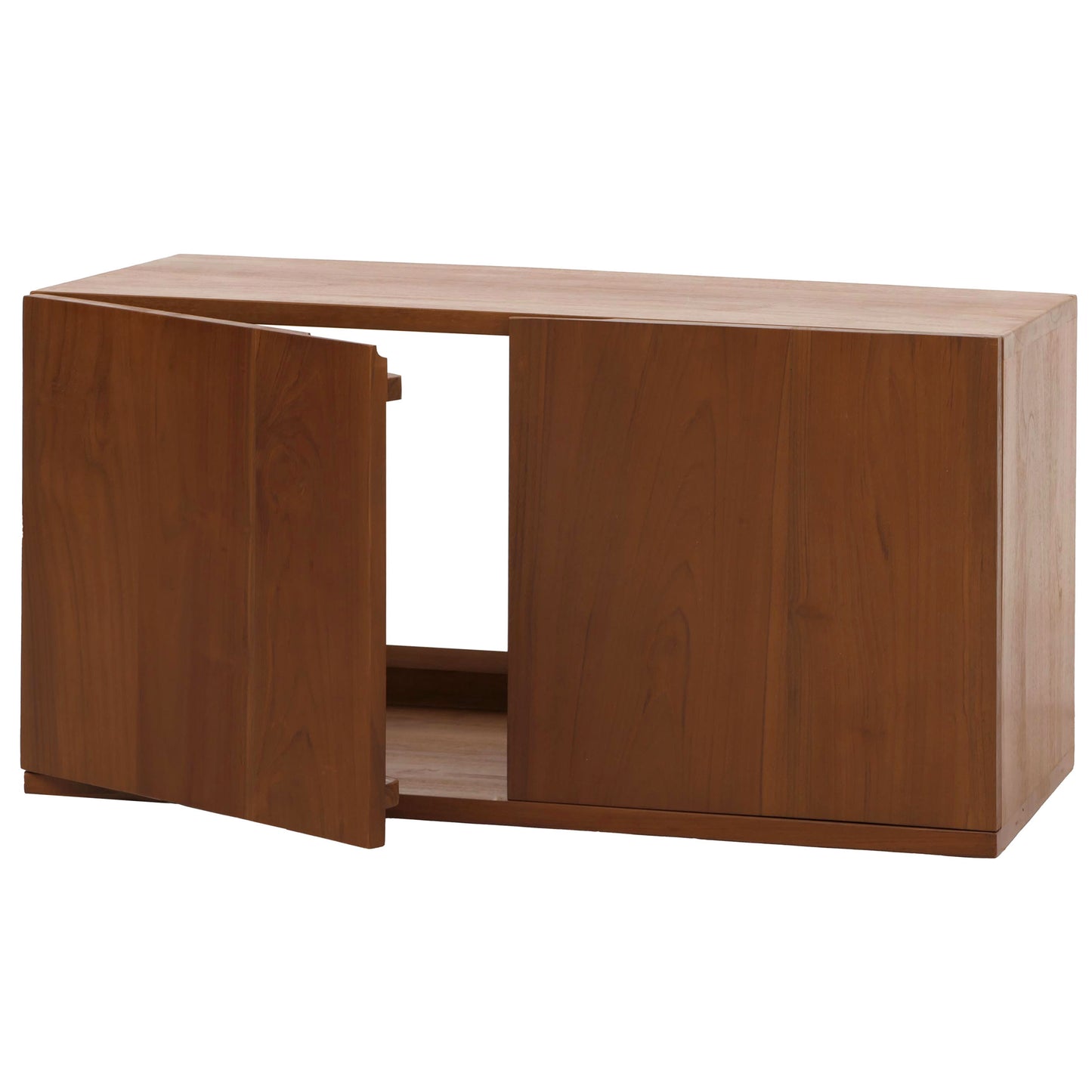 Cosmo Casa - Teak Wastafelkast - Hoogwaardig B-Kwaliteit Teak Kernhout - 20-30 Jaar - 40x80x40cm