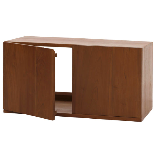 Cosmo Casa - Teak Wastafelkast - Hoogwaardig B-Kwaliteit Teak Kernhout - 20-30 Jaar - 40x80x40cm