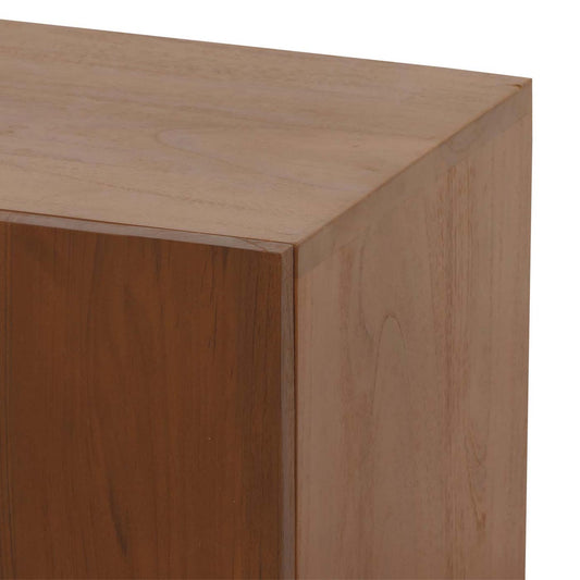 Cosmo Casa - Teak Wastafelkast - Hoogwaardig B-Kwaliteit Teak Kernhout - 20-30 Jaar - 40x80x40cm