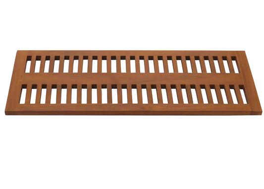 Cosmo Casa - Teak Badmat - Douchemat - Badmat - Hoogwaardig B-Kwaliteit Teak Kernhout - 20-30 Jaar - 3x40x100cm