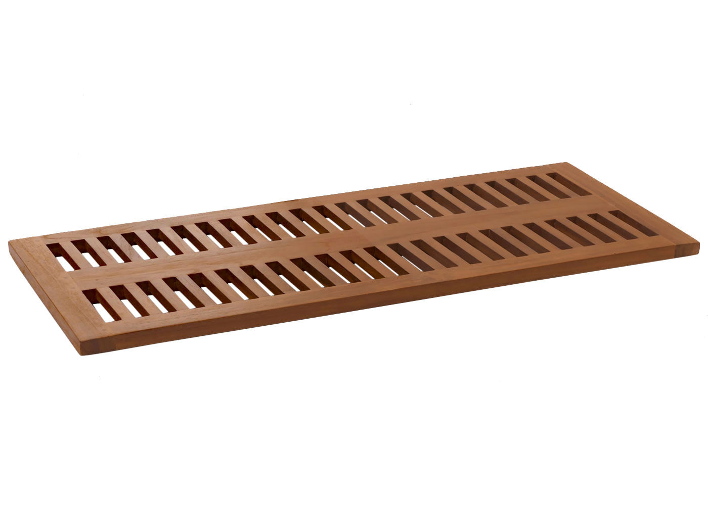 Cosmo Casa - Teak Badmat - Douchemat - Badmat - Hoogwaardig B-Kwaliteit Teak Kernhout - 20-30 Jaar - 3x40x100cm