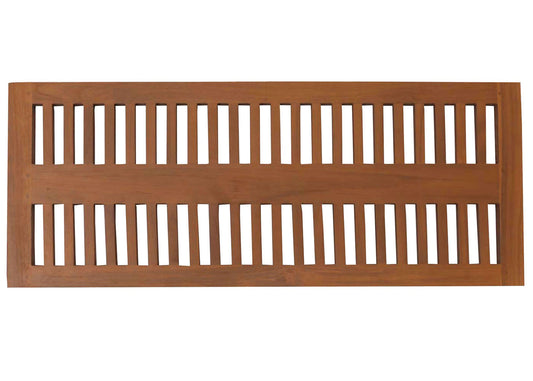 Cosmo Casa - Teak Badmat - Douchemat - Badmat - Hoogwaardig B-Kwaliteit Teak Kernhout - 20-30 Jaar - 3x40x100cm