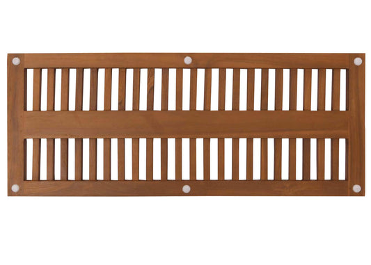 Cosmo Casa - Teak Badmat - Douchemat - Badmat - Hoogwaardig B-Kwaliteit Teak Kernhout - 20-30 Jaar - 3x40x100cm