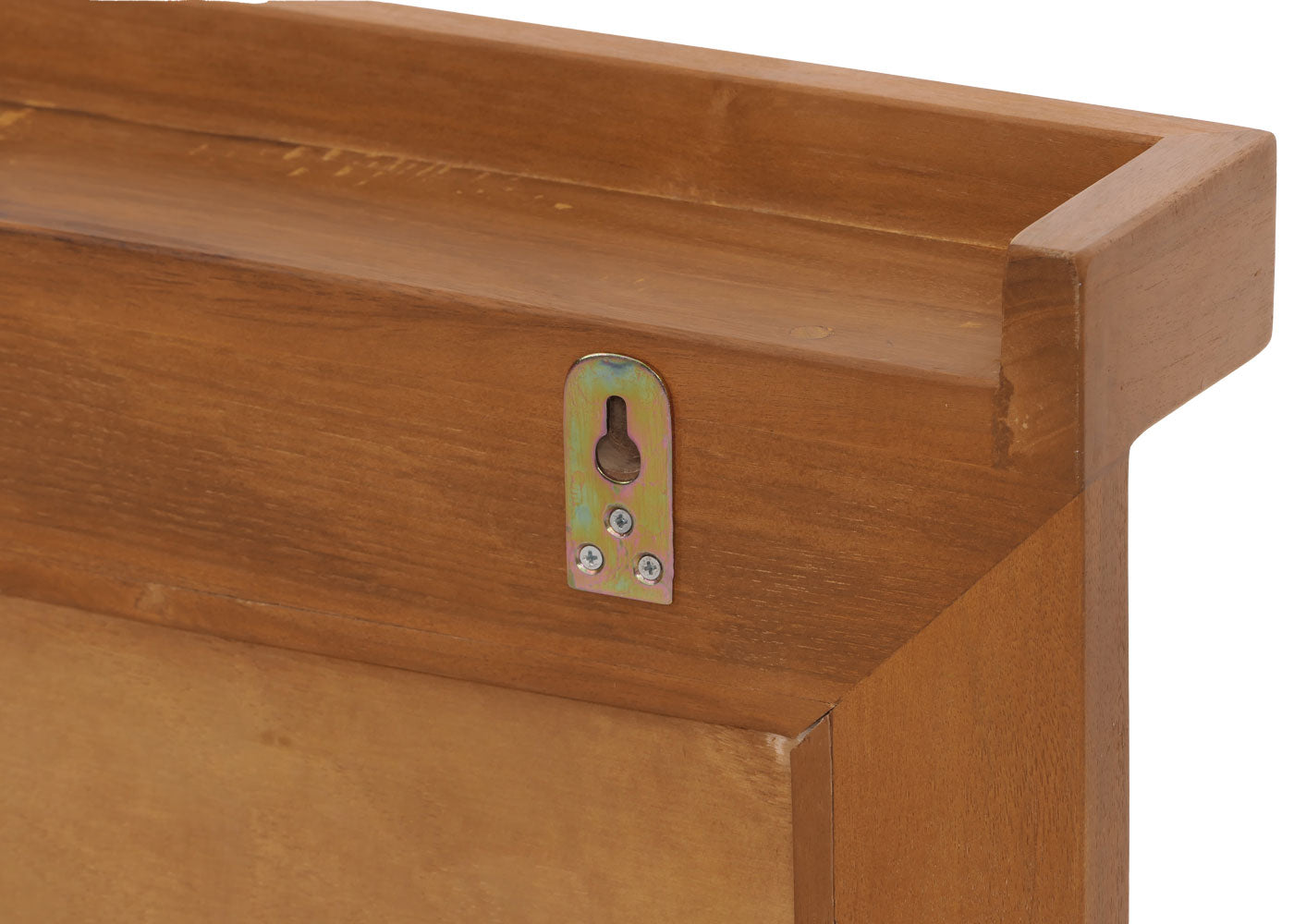 Cosmo Casa - Teak Wandspiegel - Badkamer-Gangspiegel - Houten Frame - Hoogwaardig B-Kwaliteit Teak Kernhout - 20-30 Jaar - 70x100cm