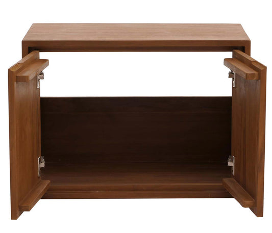 Cosmo Casa - Teak Wastafelkast - Hoogwaardig B-Kwaliteit Teak Kernhout - 20-30 Jaar - 50x70x40cm